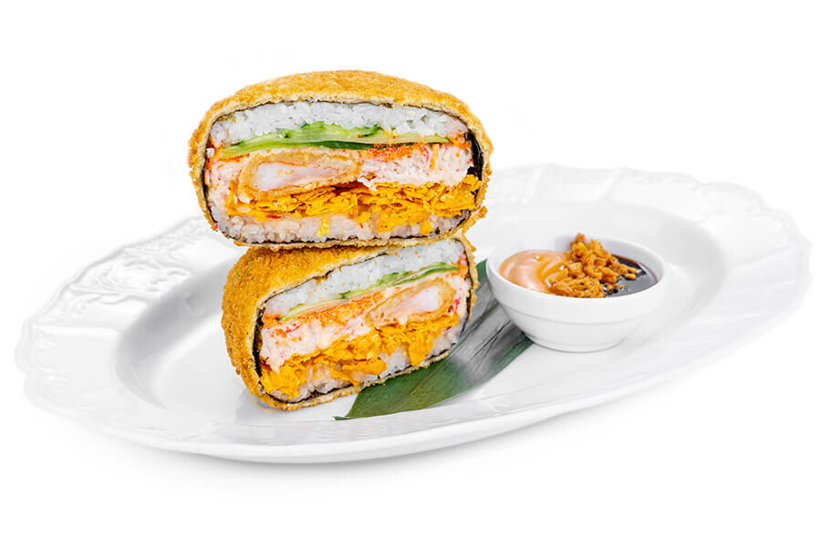 Суші бургер з креветками